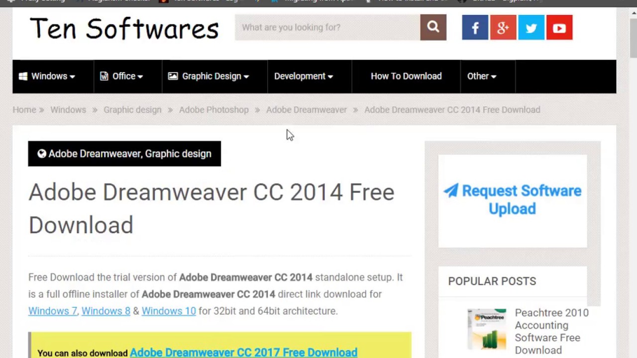 adobe dreamweaver download for free